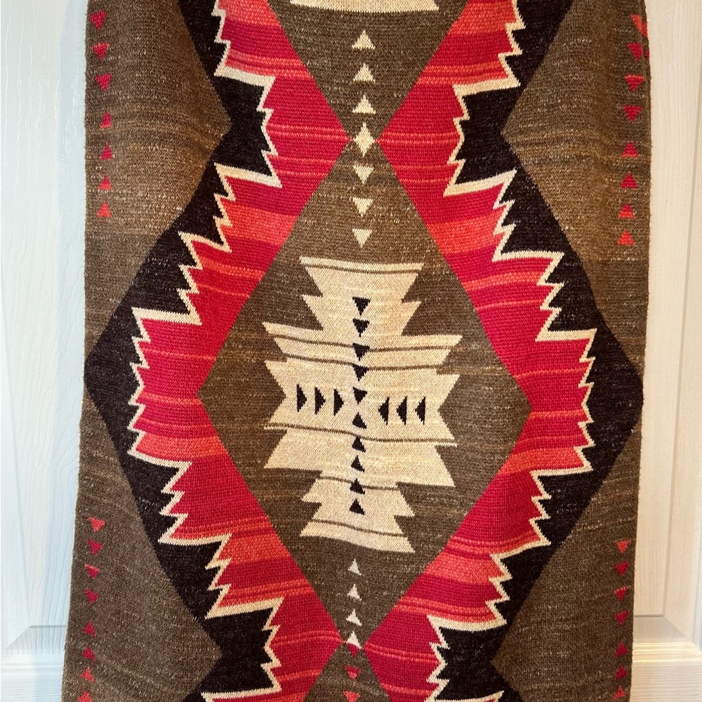 Lauren Ralph Lauren Southwestern Cotton Linen Midi Skirt